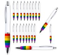 noTrash2003 Pack of 10 Rainbow Ballpoint Pens Pride Flag Rainbow Flag Show LGBT Tolerance and Diversity Equality