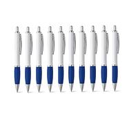 Notrash2003 Set of 10 Elegant White with 10 Different Coloured Appliques to Choose From Writing Instruments