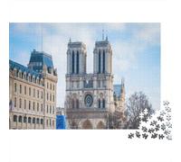 Notre Dame Cathedral 1000 Piece Adult Jigsaw Puzzles Festive Gifts Family Challenging Educational Games Home Decoration for Adults Gifts Ideas 1000pcs (75x50cm)