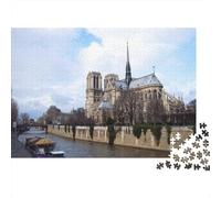 Notre Dame Cathedral 1000 Pieces Adult Jigsaw Puzzles Jigsaws Challenging Game Family Challenging Educational Games Home Decoration for Adults And Kids Age 12 Years Up 1000pcs (75x50cm)