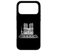 Notre Dame Cathedral Line Art Paris Gothic Architecture Case for iPhone 17 Pro Max