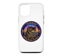 Notre-Dame Cathedral Paris Gargoyle Stained Glass Print Case for iPhone 12/12 Pro