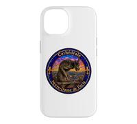 Notre-Dame Cathedral Paris Gargoyle Stained Glass Print Case for iPhone 14