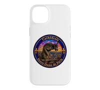 Notre-Dame Cathedral Paris Gargoyle Stained Glass Print Case for iPhone 14 Plus