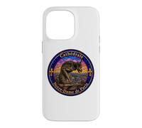 Notre-Dame Cathedral Paris Gargoyle Stained Glass Print Case for iPhone 14 Pro Max