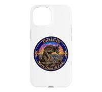 Notre-Dame Cathedral Paris Gargoyle Stained Glass Print Case for iPhone 15