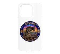 Notre-Dame Cathedral Paris Gargoyle Stained Glass Print Case for iPhone 15 Pro
