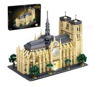 Notre Dame de Paris Architecture Building Set with LED Light for Adults | 1757 Pcs Collectible Model Kit, Paris Landmark Building Blocks Set for Home Decor, Birthday Gift for Boys Girls 14+