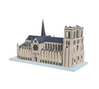 Notre-Dame de Paris Metal Model Kit - 3D Laser-Cut Puzzle for Architecture & History Fans, DIY Gothic Cathedral Miniature Craft Set for Adults & Teens - No Glue Required