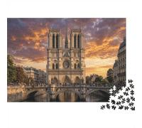 Notre-Dame De Paris Recycled Paper Jigsaw Puzzle 1000 Piece Memory Improvement Party Game 70x50cm/1000pcs