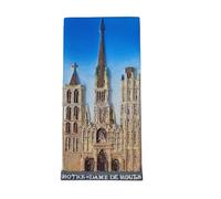 Notre-Dame de Rouen Cathedral France Fridge Magnet Souvenir Refrigerator Decoration Magnetic Sticker Hand Painted Craft