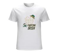 Notre Dame Fighting Irish Men's White T-Shirt Unisex Tee Shirt M