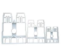 Notre Dame Paris Cathedral France Church Shape Cookie Cutter Dough Fondant Sharp Stencil French (Large)