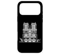 Notre-Dame Paris Cathedral Line Art Drawing Case for iPhone 17 Pro Max