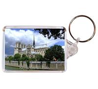 Notre Dame - Paris - France - Double Sided Large Keyring Gift/Present/Souvenir