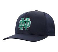 Notre Dame Reflex ND Logo Flex Hat - Navy Blue with Kelly Green Clover | Medium/Large