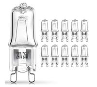 NOTSEK 10 Pack G9 Halogen Wax Burner Bulbs - 230V 25W 2700K-3500K Warm White Light Dimmable for Plug-in Melt Burners, Lamps, Oven