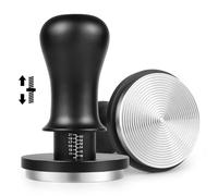 NOTSEK Coffee Tamper 51mm, Calibrated Spring Loaded 51mm Tamper with 30lbs Contact Pressure, 304 Stainless Steel Espresso Tamper Ripple Base for Portafilter 51mm, Black