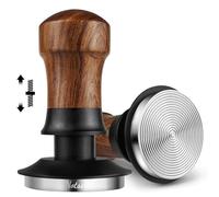 NOTSEK Coffee Tamper 58mm, 30lbs Constant Pressure Tamper Tool with Ripple Base, Walnut Wood Calibrated Spring Loaded Espresso Tamper for Portafilter 58mm