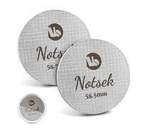 NOTSEK Puck Screen 58mm, 2Pcs 1mm/1.7mm Thick Espresso Puck Screen for 58mm Portafilter, 150μm 316 Stainless Steel Coffee Puck Screen with Acrylic Storage Box, Espresso Screen for Barista Accessories