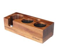 NOTSEK Tamper Station, Coffee Tamper Station made of Walnut Wood for 51mm and 54mm Portafilters, Espresso Tamping Station for Espresso Coffee Machine Barista Accessories