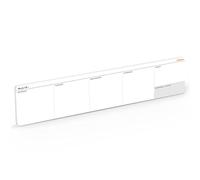 Notsu 2024 Weekly Planner Mini Notepad | Minimalist Undated Calendar Desk Pad, Fits Under Keyboard