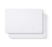 Notsu Dot Grid Desk Notepad, 2 Pack | Tear-Off Landscape Note Pad for Desk