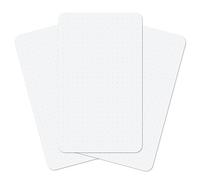 Notsu Dotted Index Cards 3" x 5" (Pack of 50) | Bullet Dot Grid Vertical Index Cards with Rounded Corners, Thick Paper, 350gsm