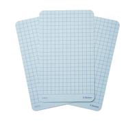 Notsu Graph Grid Colored Note Cards 3x5 inch, 40 ct | Graphing Vertical Color Index Cards with Rounded Corners, Premium Thick Paper 350 gsm (Frost)