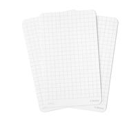 Notsu Graph Grid Index Cards 3x5 inch, 50 ct | Thick Graphing Note Cards w/Rounded Corners | Premium Heavy Duty Paper 350 gsm
