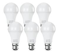 Nottac Bayonet Light Bulb 100W Equivalent, Energy Saving B22 LED Bulbs, Cool White 6500K, 13.5W 1520 Lumens Daylight Bulb, Non-Dimmable, Super Bright BC GLS Light Bulbs, 6-Pack