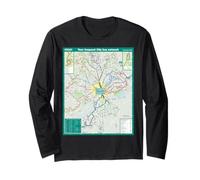 Nottingham Bus Travel Art England Long Sleeve T-Shirt