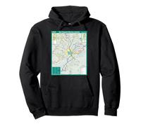 Nottingham Bus Travel Art England Pullover Hoodie