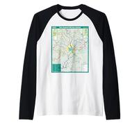 Nottingham Bus Travel Art England Raglan Baseball Tee