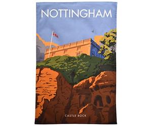 Nottingham Castle Rock Tea Towel