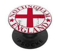 Nottingham England, English Pride, England Flag Nottingham PopSockets Adhesive PopGrip