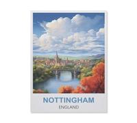 Nottingham England，Jigsaws Puzzles 1000 Pieces Classic Jigsaws Educational Games Toys，Best Gift for Adults and Kids（50x70cm）-EQ58