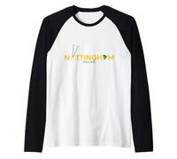 Nottingham England Robin Hood Rogue Outlaw Thief Sherwood Raglan Baseball Tee