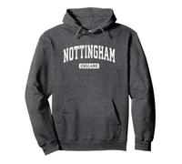 Nottingham England Vintage Sports Design Pullover Hoodie
