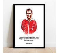 Nottingham Forest - Brian Clough Quote Framed Illustration Print Poster