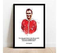 Nottingham Forest - Brian Clough Quote Framed Illustration Print Poster