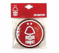 FOCO Coaster Set Nottingham Forest Football Club, 2-Pack, Red and White