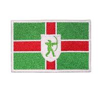 Nottinghamshire County Flag Patch Iron On Embroidered Applique Patch Notinghamshire County Flag Iron On Sew On Emblem Badge