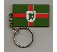 Nottinghamshire County Flag Soft PVC Keyring