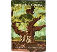 Nottinghamshire - the Major Oak, Sherwood Forest tea towel