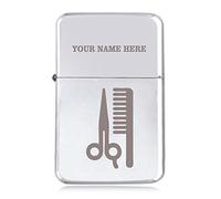 Notts Laser Barber/Hairdresser Design - Personalised STAR Windproof Petrol Lighter