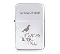 Notts Laser Crows Design - Personalised STAR Windproof Petrol Lighter