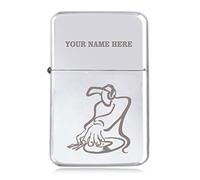 Notts Laser DJ Design - Personalised STAR Windproof Petrol Lighter