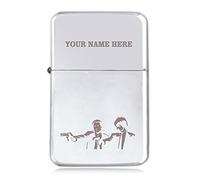 Notts Laser Gangster Design - Personalised STAR Windproof Petrol Lighter