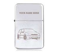 Notts Laser Golf Mk4 Design - Personalised STAR Windproof Petrol Lighter